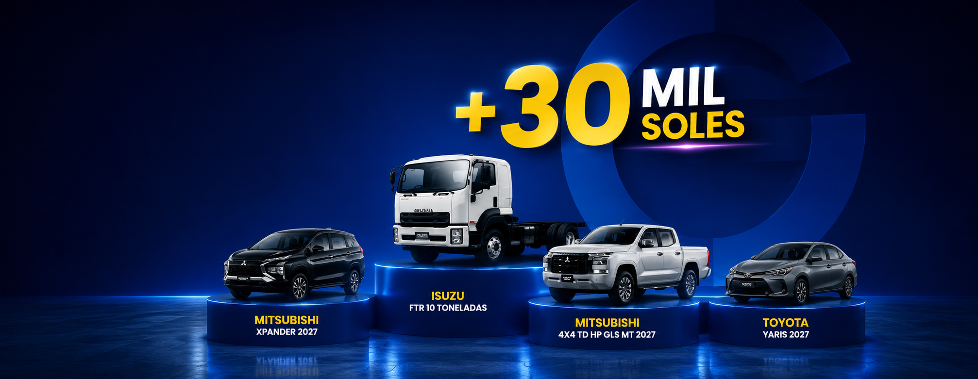 MEGA SORTEO VEHÍCULAR + 30 MIL SOLES EN EFECTIVO