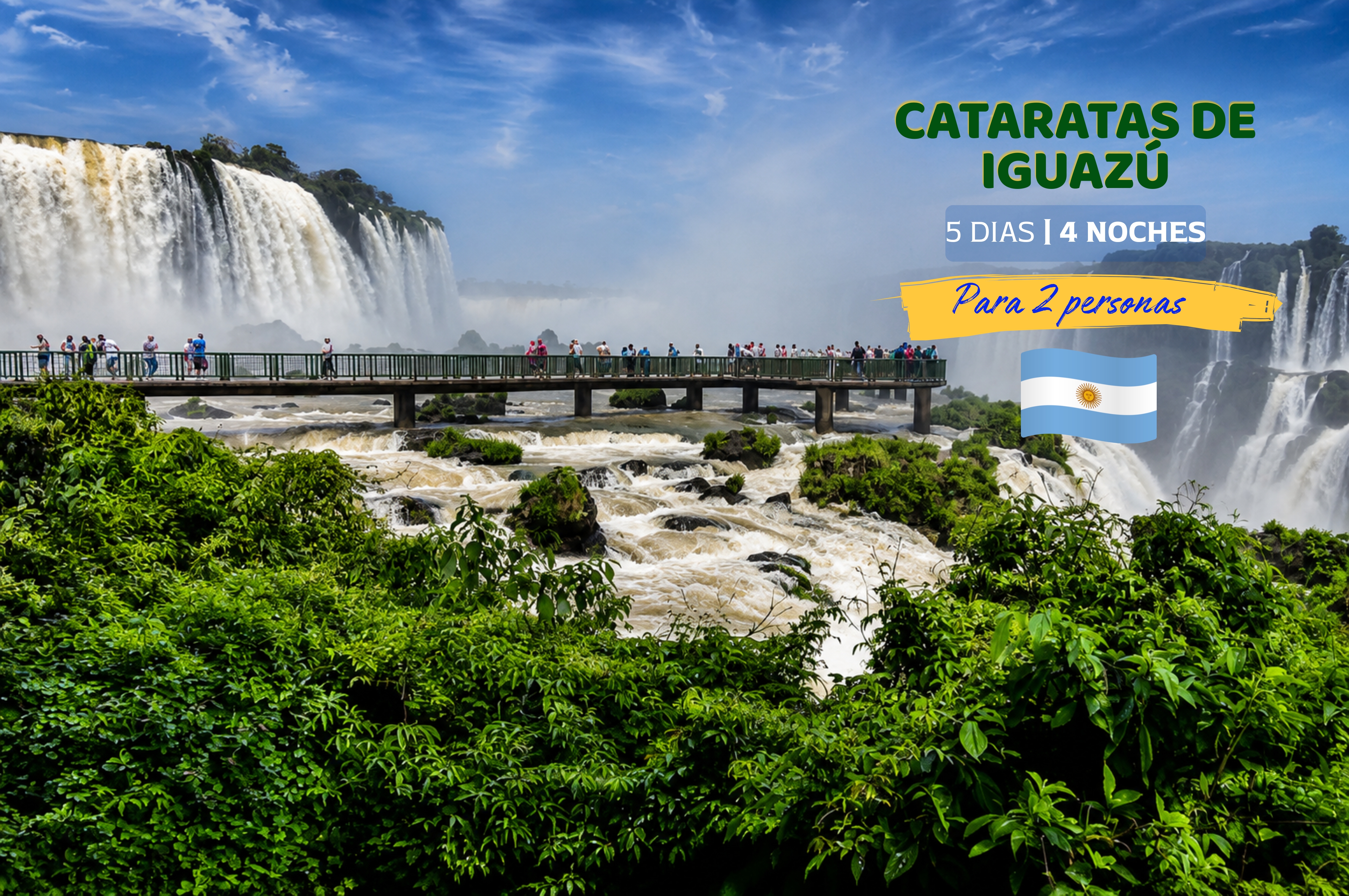 Gana un increíble paquete turístico a Cataratas de Iguazú + US$ 1,000 en efectivo.