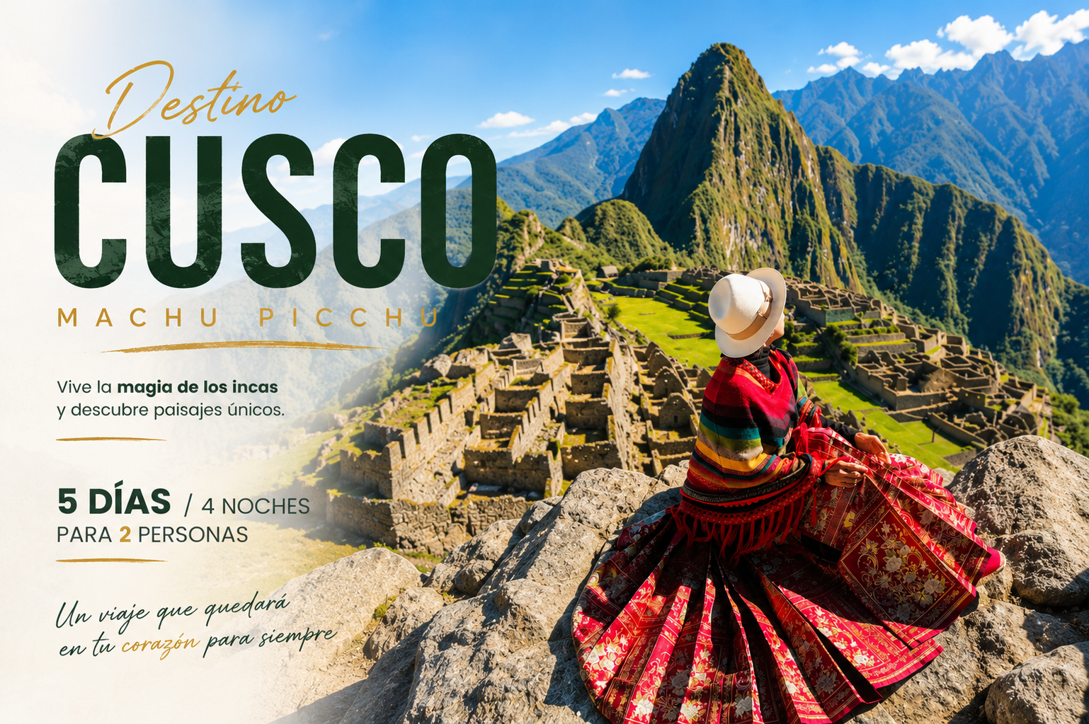 Gana  este paquete turistico a CUZCO y MACHUPICHU