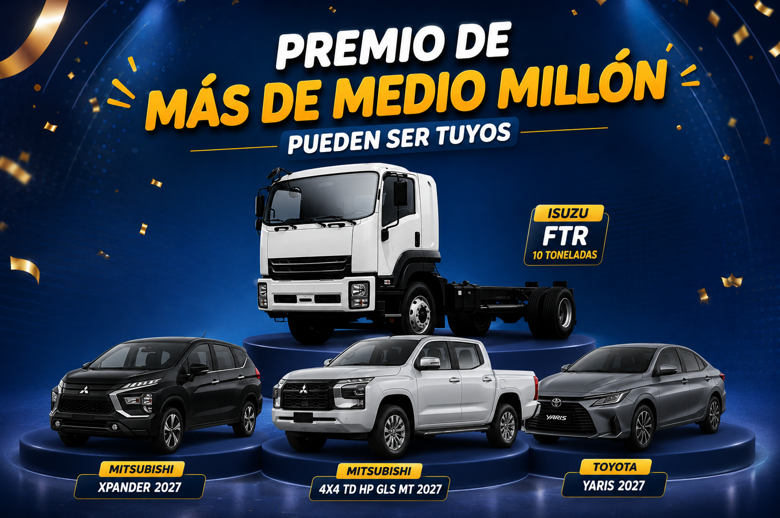 Mega Sorteo Vehícular + 30 mil soles en efectivo