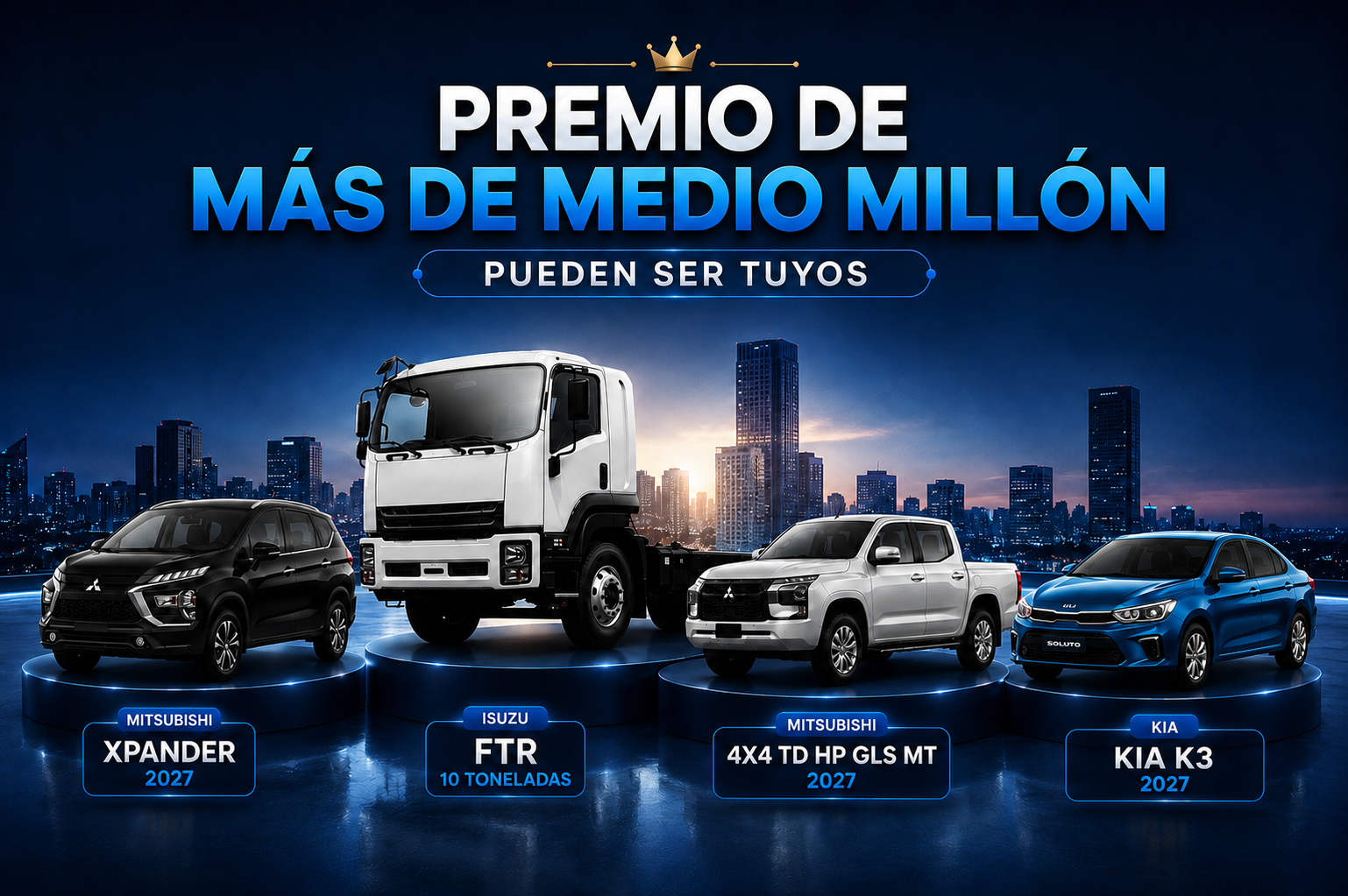 Mega Sorteo Vehícular + 30 mil soles en efectivo