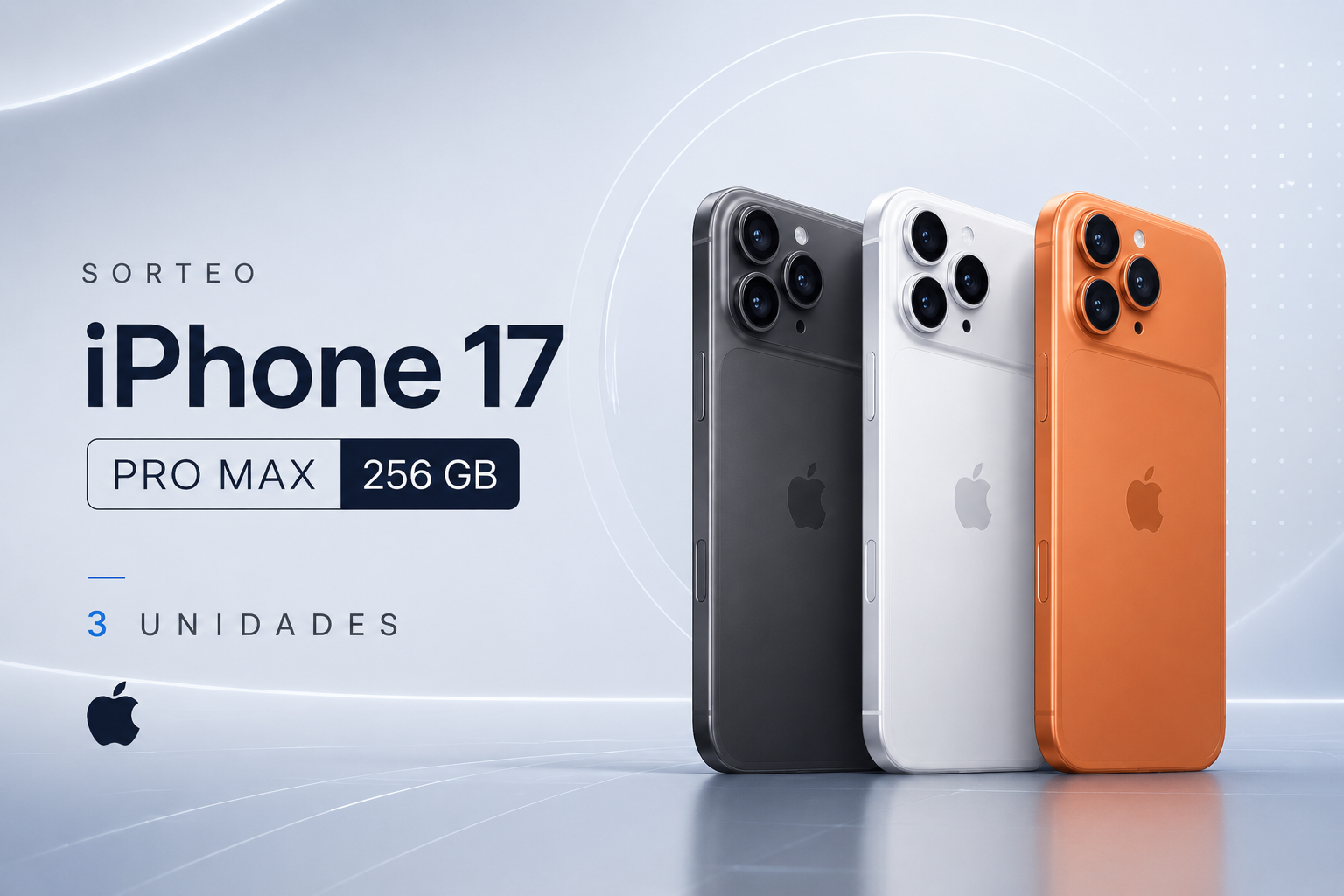 3 Iphone 17 Pro Max 526GB + S/3000 En Efectivo