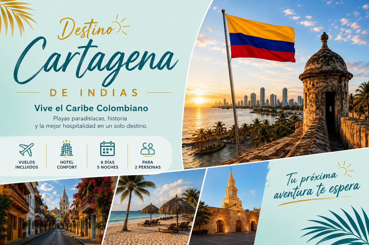 Gana este paquete turistico a CARTAGENA DE INDIAS